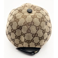 Gucci 200035 Original GG Canvas Baseball Hat with Web Size Large 59cm with COA