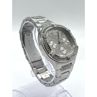 Guess Duchess Ladies Silver Crystal Dial Stainless Steel Quartz Watch GW0558L1