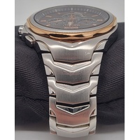 Seiko Coutura Solar V194-0AB0 Chronograph Stainless Steel Mens Watch 10 Bar WR
