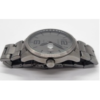 Chisel Mens Black Stainless Steel Analogue Watch 5829145 100m WR with Links