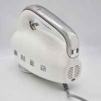 SMEG Electric Hand Mixer White with 6 Attachments Retro 50s Style