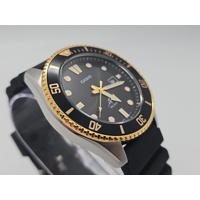 Casio Duro MDV106G-1AV Black Gold Mens Analog Dive Watch 200m Black Resin Band