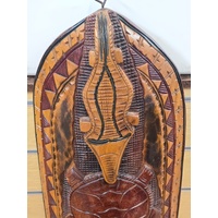 Fijian Antique Tribal Mask Ornament 112cm x 35xm