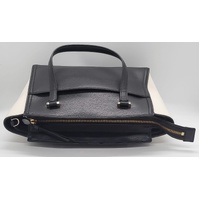 Kate Spade New York Patterson Drive Geraldine Satchel Black and Cream Colorblock