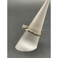 Ladies 9ct Yellow Gold Diamond Cluster Ring