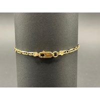 Ladies 9ct Yellow Gold Birdseye Link Bracelet