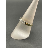Ladies 9ct Yellow Gold Diamond Band Ring