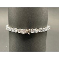 Ladies 925 Sterling Silver Tennis Bracelet