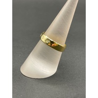 Unisex 18ct Yellow Gold Diamond Band Ring