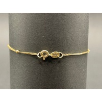 Ladies 9ct Yellow Gold Double Link Bracelet