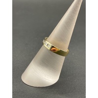 Ladies 18ct Yellow Gold Diamond Band Ring