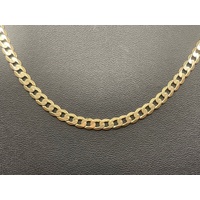 Unisex 9ct Yellow Gold Curb Link Necklace