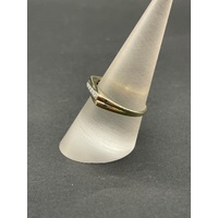 Mens 9ct Yellow Gold Diamond Signet Ring