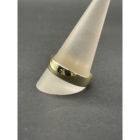 Unisex 9ct Yellow Gold Plain Band Ring