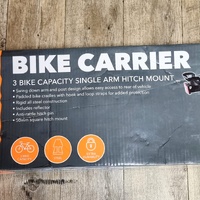 MaxiTrac 3 Bike Hitch Mount Carrier Heavy Duty Swing Down Rack 54kg Load