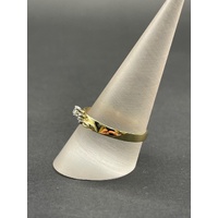Ladies 18ct Yellow Gold Diamond Enhancer Ring