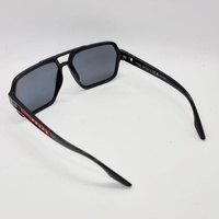 Prada Linea Rossa SPS01X Polarised Sunglasses Black Frame and Dark Grey Lenses