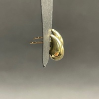 Ladies 18ct Yellow Gold Tear Drop Bubble Stud Earrings