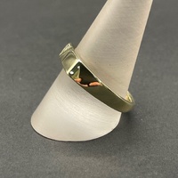 Mens 9ct Yellow Gold Signet Diamond Ring