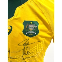 ASICS Wallabies 2019 RWC Signed Jersey with COA Boxed Rugby Australia