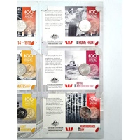 Royal Australian Mint ANZACS Remembered WWI 1914-1918 Official Coin Collection