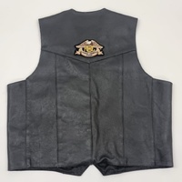 Himalaya Motorbike Wear Leather Vest Size 48 Classic Black Biker Riding Gear
