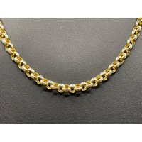 Ladies 9ct Yellow Gold Belcher Link Necklace