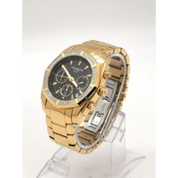 Michael Hill Mens Diamond Chronograph Solar Watch 1/2 Carat Gold Stainless Steel