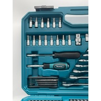 Makita E-10883 221 Piece Socket and Spanner Combo Tool Set with Case Heavy Duty