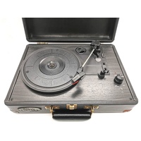 MBeat Woodstock Portable Record Player 33 45 78 RPM Vintage Turntable