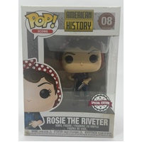 Funko Pop Rosie The Riveter 08 Special Edition Icons Vinyl Figure Rare