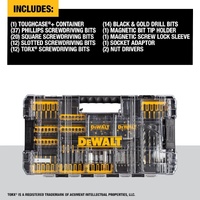 DeWalt DWANGFT100SET 100pc FlexTorq Impact Driver Drill Bit Set Kit