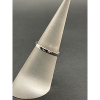 Unisex 18ct White Gold Band Ring