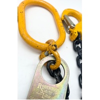 Robertson 2x 1-Leg Grade 80T 6mm Chain Slings WLL 1.2T 1.2m Long