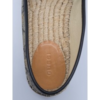Gucci GG Supreme Bee Espadrilles Size 7 US Women's Canvas Shoes