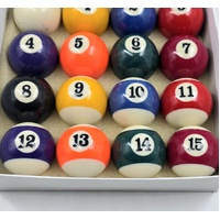 T&R Professional Billiard Ball Set 16 Piece 2 Inch Pool Balls with Cue Ball Boxed
