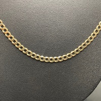 Unisex 9ct Yellow Gold Curb Link Necklace