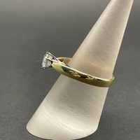 Ladies 18ct Yellow Gold Solitaire Diamond Ring