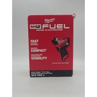 Milwaukee M12FID2-0 12V Li-Ion Cordless Fuel 1/4 Inch Hex Impact Driver Skin
