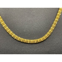 Unisex 22ct Yellow Gold Fancy Link Necklace