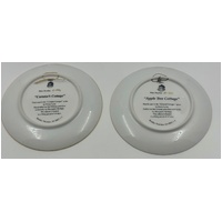 Macquarie Heritage Colonial Cottages Plate Set x4 Penny Lyras 1993
