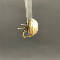 Ladies 14ct Yellow Gold Pearl Earrings