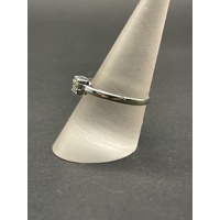 Ladies 14ct White Gold Diamond Ring
