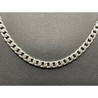 Mens 925 Sterling Silver Curb Link Necklace