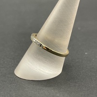 Ladies 10ct Yellow Gold Diamond Band Ring