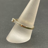 Ladies 10ct Yellow Gold Diamond Ring