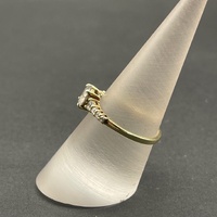 Ladies 9ct Yellow Gold Cubic Zirconia Ring
