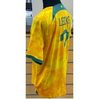 Nike Dri-Fit Socceroos 2022 Home Jersey No.7 Leckie Australia Football