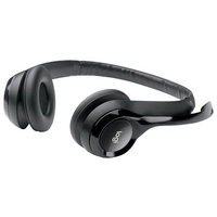 Logitech H390 USB Computer Headset Black Noise Cancelling Mic PC Mac