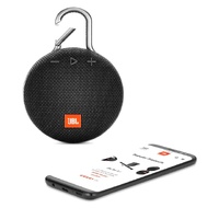 JBL Clip 3 Portable Bluetooth Speaker Black Waterproof Wireless Sound